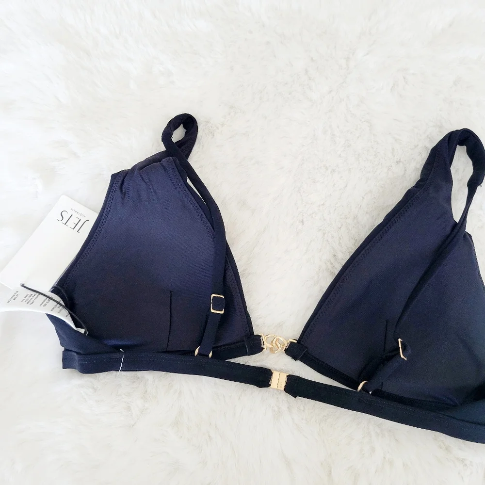 🍹JETS AUSTRALIA LIEN LONGLINE TRIANGLE BIKINI TOP SIZE 8